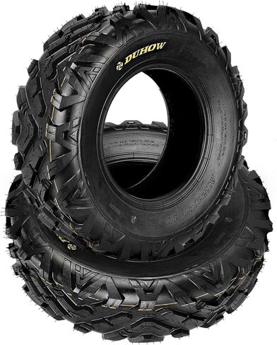 20x10-10 ATV Tires 6PR Tubeless - All Terrain Tires for Trail, Mud, Sand & Dirt | Max Load 330 lbs | Superior Traction & Puncture Resistance for Year-Round Riding (Set of 2, Black) in Kuwait