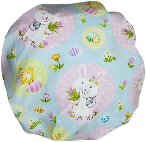 Bouffant Scrub Cap Pastel Bunnies in Kuwait