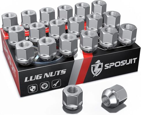 Sposuit M14x1.5 Lug Nuts - Replacement for 2005-2024 Dodge Charger, 2008-2023 Challenger, 2011-2024 Durango, 2004-2009 Magnum - Open End Black Lug Nut(20 Pcs) in Kuwait