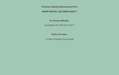 Replacement Rear Propeller Drive Shaft for Polaris Scrambler XP 1000 2014 2015-2017 1332493 in Saudi Arabia
