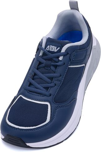 Mens Wide Toe Box Shoes Orthotic Arch Support Walking Sneakers Plantar Fasciitis Relief Comfortable Tennis Shoes for Standing All Day in Saudi Arabia