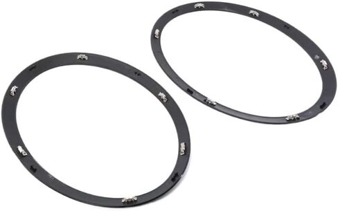 2 قطعة إطار المصباح الأمامي للسيارة مقاوم للصدأ غطاء إطاري السيارة الأمامي غطاء استبدال ملصقات الديكور متوافق مع MINI F55 F56 F57 in Kuwait