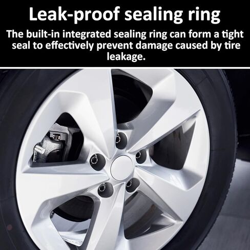 12PCS Metal Valve Stem Caps, Tire Air Caps, Valve Stem Covers, Silver Car Tire Valves Cap, Aluminum-Plastic Composite Tires Air Cap for Trucks Cars Motorcycles Suvs in Saudi Arabia