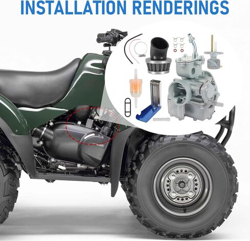 Carburetor Replacement For Yamaha Raptor 80 YFM80, Raptor 50 YFM50, Grizzly 80 YFM80 2002-2008, Champ 100 YFM100 1987-1991 in Saudi Arabia