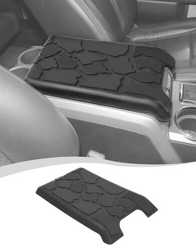 Hoolcar Armrest Cover Compatible with 2009-2014 Ford F150/Raptor Center Console Cover TPE Waterproof Car Armrest Seat Box Pad in Saudi Arabia