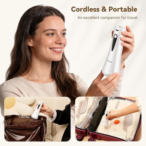 أكياس تخزين مفرغة للسفر مع مضخة هواء قابلة لإعادة الشحن، 12 حقيبة موفرة للمساحة للملابس والأمتعة وحقائب السفر، حل تخزين فعال ومحمول لأساسيات السفر in Kuwait