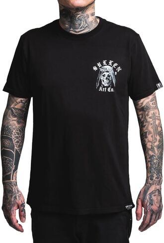 تي شيرت Sullen الرجالي Zach Goldin Artist Series Tattoo Lifestyle Graphic من القطن الفاخر بأكمام قصيرة in Saudi Arabia