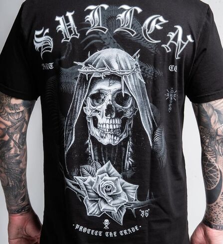 تي شيرت Sullen الرجالي Zach Goldin Artist Series Tattoo Lifestyle Graphic من القطن الفاخر بأكمام قصيرة in Saudi Arabia