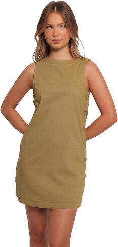 Petal & Pup Women's Penelope Mini Dress Green in Saudi Arabia