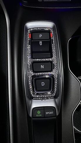 CONGCONG Bling Rhinestones Gear Shift knob Trim for Honda Accord Sport EX EX-L Touring Sedan Inspire 2018-2022 in Saudi Arabia