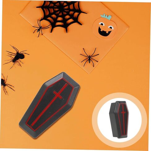 صناديق زينة على شكل نعش، مجموعة من 4 قطع، باللون الأسود مع لمسات حمراء in Kuwait