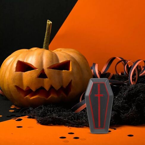 صناديق زينة على شكل نعش، مجموعة من 4 قطع، باللون الأسود مع لمسات حمراء in Kuwait