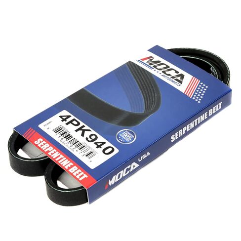 MOCA 4PK940 EPDM Serpentine Belt fits 1994-1996 for Mazda Miata 1.8L 1839CC l4 Gas DOHC (Power Steering and Air Conditioning), 1997 for Toyota Tercel 1.5L 1497CC l4 Gas DOHC (Power Steering) in Saudi Arabia