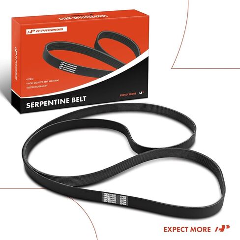 A-Premium Heavy-Duty Serpentine Drive Belt Compatible with Freightliner Coronado 2010-2016, 122SD 2014-2020/2022, Cascadia 2011-2021/2024-2025 & Western Star 4900EX, 4900FA, 4900SA, 5700XE, 106.29 In in Saudi Arabia