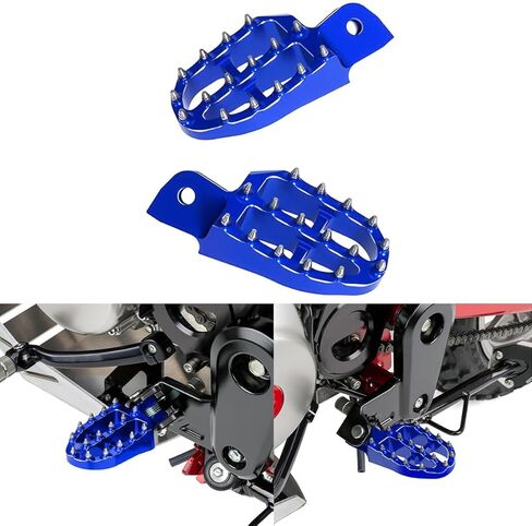 Monkey125 CNC Spiked Front Foot Pegs Compatible with Grom/MSX 125 2014-2025 /Monkey 125 2018-2025/DAX 125 2023-2026 Minibike Footrest Pegs Pedals-2pcs (Black) in Saudi Arabia