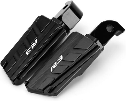 Motorcycle Rear Foot Pegs Mount Bracket Compatible with YAMAHA YZF R3 2015 2016 2017 2018 2019 2020 2021 2022 2023 2024 | Footrest Pedal Kit YZF-R3 YZFR3 Footing Accessories (black) in Saudi Arabia