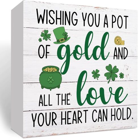 St Patrick's Day Decorations Irish Blessing Sign St Patrick's Day Tiered Tray Decorations Shamrock Decorations Not Lucky Simply Blessed Romans 4:7-8, Tray Object for Home Table Desk Office Party Decor in Saudi Arabia