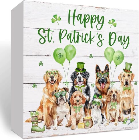 St Patrick's Day Decorations Irish Blessing Sign St Patrick's Day Tiered Tray Decorations Shamrock Decorations Not Lucky Simply Blessed Romans 4:7-8, Tray Object for Home Table Desk Office Party Decor in Saudi Arabia