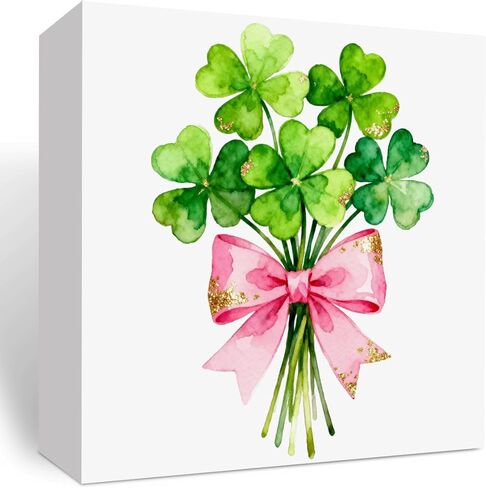 St Patrick's Day Decorations Irish Blessing Sign St Patrick's Day Tiered Tray Decorations Shamrock Decorations Not Lucky Simply Blessed Romans 4:7-8, Tray Object for Home Table Desk Office Party Decor in Saudi Arabia