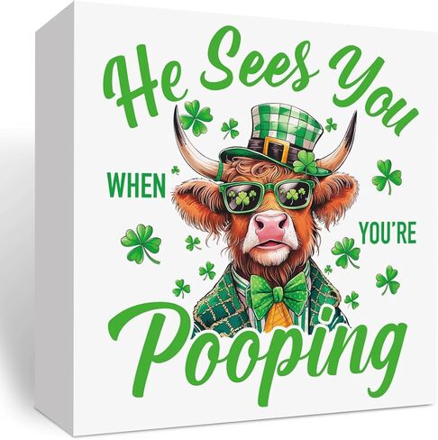 St Patrick's Day Decorations Irish Blessing Sign St Patrick's Day Tiered Tray Decorations Shamrock Decorations Not Lucky Simply Blessed Romans 4:7-8, Tray Object for Home Table Desk Office Party Decor in Kuwait