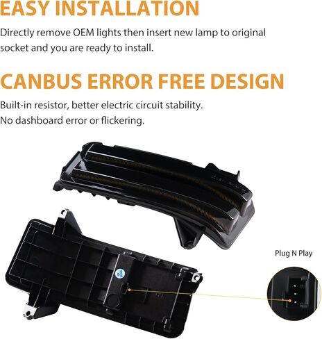 LED Side Mirror Marker Lights Compatible with 2020-2025 Chevy Silverado GMC Sierra 2500 3500 Switchback Sequential Amber&White Towing Mirror Turn Signal Indicator Lamps, 2PCS in Saudi Arabia
