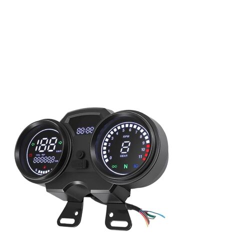 Motorcycle Instrument LED Digital RPM Meter Tachometer Odometer Beam Right Turn Compatible with GN125 in Kuwait