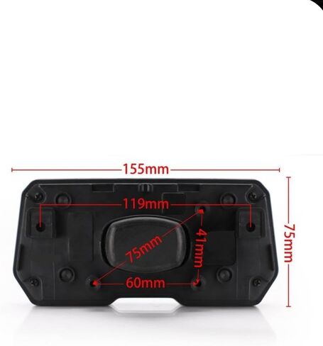 LCD Digital Tachometer Speedometer Odometer 8-18V 12000RPM Compatible with 2 4 Cylinder Motorcycle in Kuwait