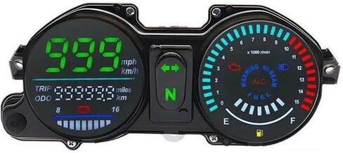 LED Tachometer and Odometer Compatible with Motorcycle in Kuwait