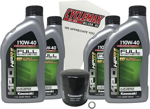 Full Synthetic Oil Change Kit compatible with 2005-2008 Kawasaki Vulcan 1600 Nomad in Saudi Arabia