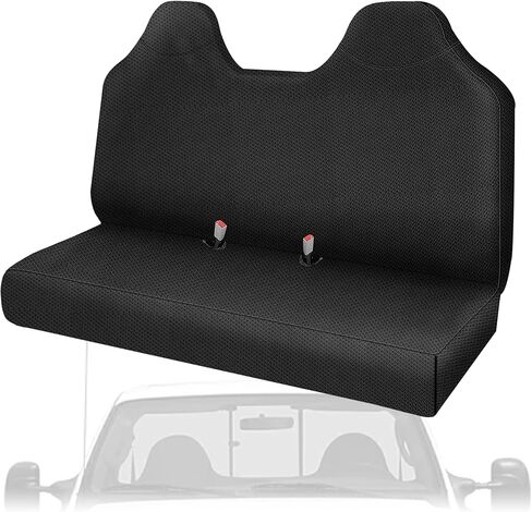 غطاء مقعد أمامي من قماش أكسفورد سميك 600D من ESMING لسيارة Ford F250 F350 F450 F550 1999-2007 شاحنات بيك اب فائقة التحمل سهلة التركيب - رمادي in Kuwait