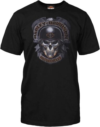 Harley-Davidson Military, Overseas Tour Baghdad Afghanistan Black Skull Men’s T-Shirt in Saudi Arabia