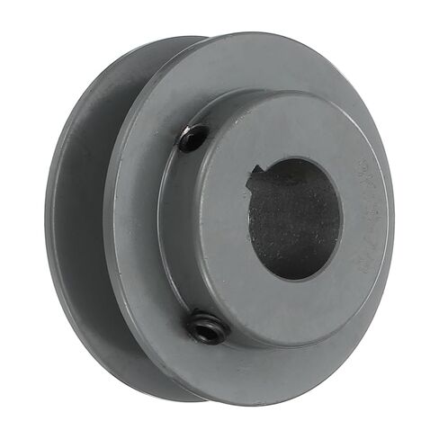 uxcell BK19-5/8 V-Belt Sheave 5/8 "تتحمل 1.95" OD مفردة الأخدود الويب Sheave بالملل إلى الحجم، الحديد الزهر، قسم الحزام لحزام 3L أو B in Saudi Arabia