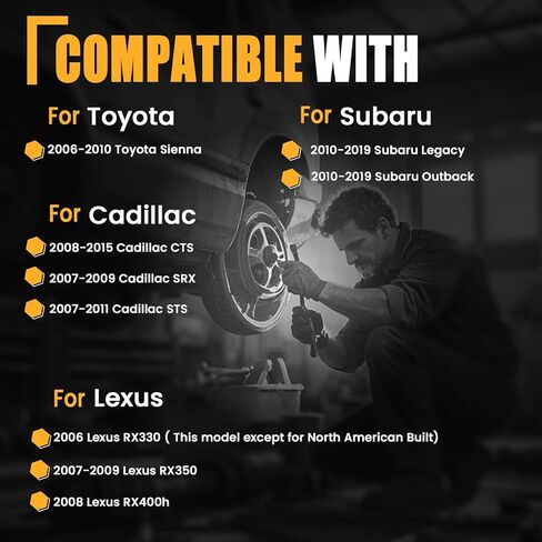 GSPSCN 700228 AC Blower Motor with Fan for 2006-2010 Toyota Sienna丨2010-2019 Subaru Legacy Outback丨2007-2015 Cadillac CTS SRX STS丨2006-2009 Lexus RX330 RX350 RX400h - HVAC Heater Blower Motor in Saudi Arabia