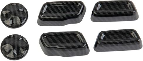 crosselec Carbon Fiber Seat Adjustment Button Cover Trim for Jeep Grand Cherokee L 2021-2024 for Grand Cherokee 2022-2024 in Saudi Arabia