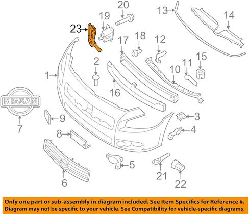 Genuine Nissan Parts - Stiffener-Front Bumper Side,Lh (62059-9N00A), Regular in Saudi Arabia