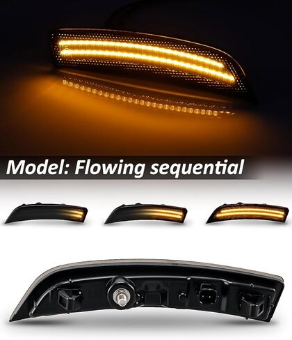 Bestview LED Side Marker Lights Compatible with T-oyota GR68/S-ubaru BRZ ZD8 2022-2025, Front Bumper Amber LED Lamps with Smoked Lens in Saudi Arabia