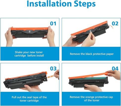خرطوشة حبر 210X عالية الإنتاجية 4 عبوات | مع شريحة بديلة متوافقة مع 210X 210A W2100X W2100A لحبر الطابعة Color Laser Pro 4201dn 4201dw Pro MFP 4301fdn 4301fdw | أسود سماوي أصفر أرجواني in Kuwait