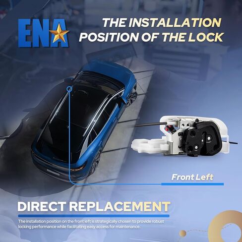 ENA Power Door Lock مزلاج المحرك الأمامي الأيسر للسائق متوافق مع Nissan Frontier Pathfinder Xterra 2005-2021 لاستبدال 80501ZP70A 80501EA000 80501ZP00A 80501ZP10A 80501-ZP70A in Saudi Arabia
