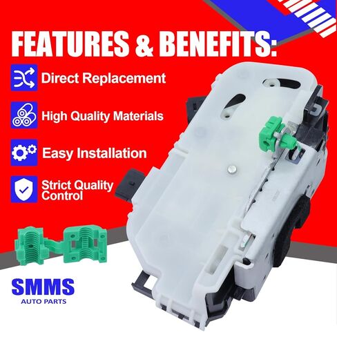 SMMS 9L3Z5426412A Door Lock Actuator Latch Sensor Rear Right for Ford F150, Escape, Focus, Mustang, Edge, for Mazda, for Mercury, for Lincoln, 2007-2015 Replaces OE: 937-631 in Saudi Arabia