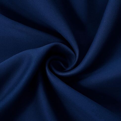 DIVA EN CAMINO DEC Outdoor Patio Curtain Waterproof Darkening Thermal Insulated Indoor Curtains for Bedroom, Porch, Living Room, Pergola, Cabana, W52 x L63, Navy, Set of 2 Panels in Kuwait