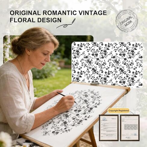 Anmao ستائر دانتيل شفافة بطول 84 بوصة - لوحات فوال رومانسية شبه شفافة على شكل زهور لغرفة المعيشة وغرفة النوم، ستائر تصفية للضوء بجيب قضيب، مجموعة من لوحتين (52 بوصة عرض × 84 بوصة طول)، أبيض in Kuwait