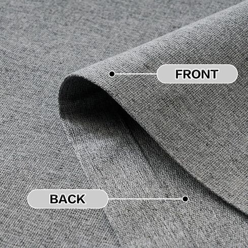 DONREN ستائر تعتيم كاملة لغرفة النوم، ستائر نافذة كتانية عازلة للحرارة معزولة لتقليل الضوضاء لغرفة المعيشة وغرفة الأطفال، رمادي حمامة، طول 52 × 95 بوصة، لوحتان in Kuwait