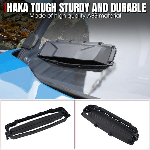 HAKA TOUGH UTV Windshield Vent Self Install Kit for Can Am Maverick X3 Accessories, Universal Adjustable Windscreen Ventilation Airflow Intake Vent for Polaris RZR/Kawasaki/H-onda, 2pcs in Saudi Arabia