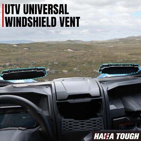 HAKA TOUGH UTV Windshield Vent Self Install Kit for Can Am Maverick X3 Accessories, Universal Adjustable Windscreen Ventilation Airflow Intake Vent for Polaris RZR/Kawasaki/H-onda, 2pcs in Saudi Arabia