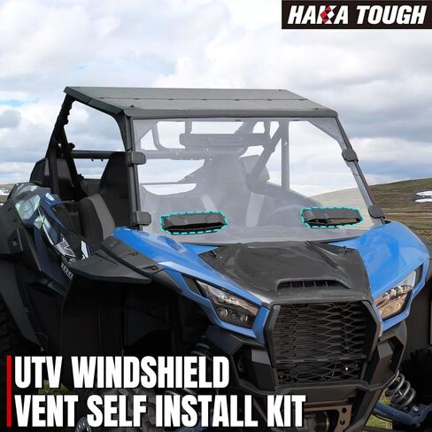HAKA TOUGH UTV Windshield Vent Self Install Kit for Can Am Maverick X3 Accessories, Universal Adjustable Windscreen Ventilation Airflow Intake Vent for Polaris RZR/Kawasaki/H-onda, 2pcs in Saudi Arabia