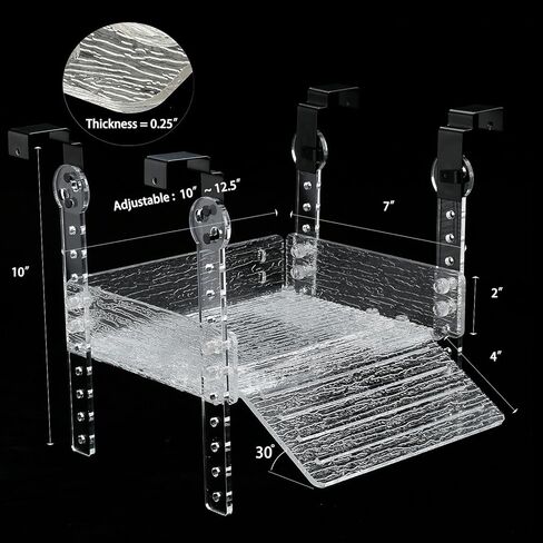 منصة تشمس السلحفاة المعلقة للسلاحف المائية، مربي 40 جالونًا، 75 جالونًا، حوض منحدر للزواحف المائية، تراس السلحفاة، ملحقات خزان السلاحف in Kuwait