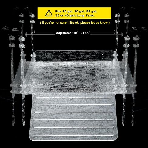 منصة تشمس السلحفاة المعلقة للسلاحف المائية، مربي 40 جالونًا، 75 جالونًا، حوض منحدر للزواحف المائية، تراس السلحفاة، ملحقات خزان السلاحف in Kuwait