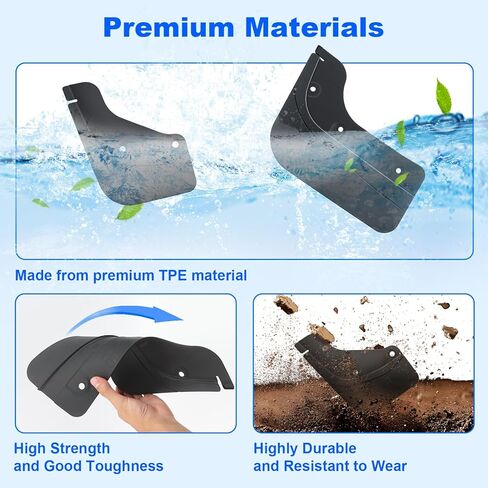 Paceray Mud Flaps for Tesla New Model Y Juniper 2026 Accessories, All-Weather Protection with No Drilling, Durable Mud Guards for Tesla New Model Y 2025 2026 Launch Exterior Accessories(Set of 4) in Saudi Arabia