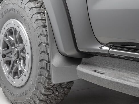 WeatherTech Custom No Drill Splash Guard MudFlaps for Ford Ranger Raptor, Front Pair (110187), Black in Saudi Arabia