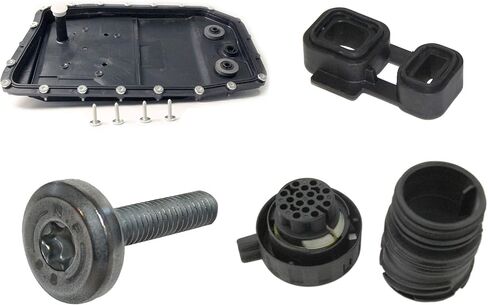 4 Piece Oil Pan Kit w/Gasket, A/T Plug Adapter and Screws for Automatic Transmission BMW Vehicles - Heavy Duty in Saudi Arabia
